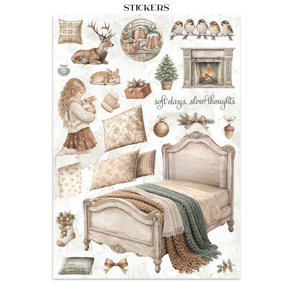 Stamperia White Christmas - Art Junk journal A4 - Bilde 17