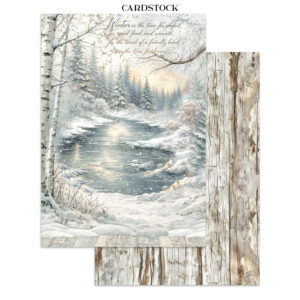 Stamperia White Christmas - Art Junk journal A4 - Bilde 21