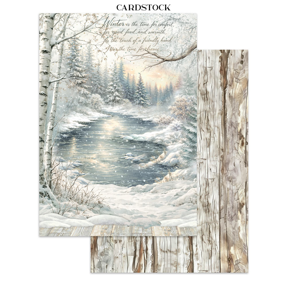 Stamperia White Christmas - Art Junk journal A4 - Bilde 21