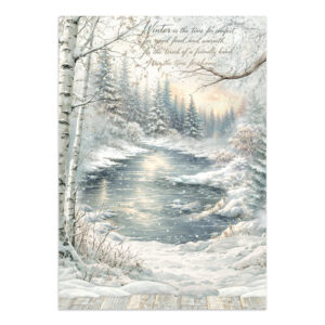 Stamperia White Christmas - Art Junk journal A4 - Bilde 22