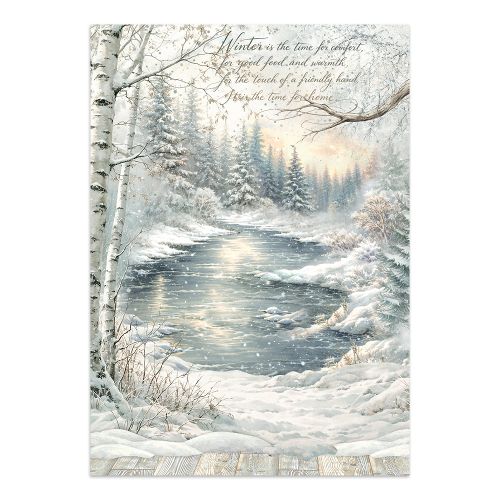 Stamperia White Christmas - Art Junk journal A4 - Bilde 22