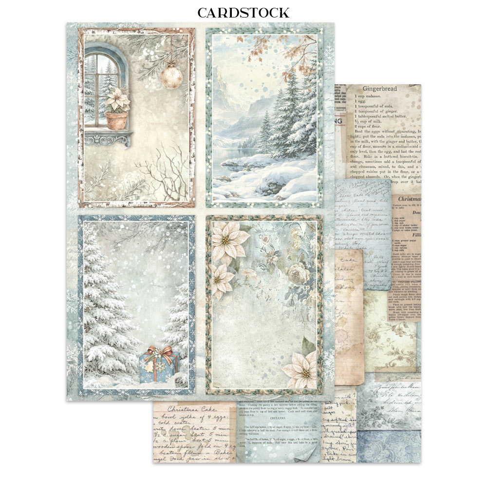 Stamperia White Christmas - Art Junk journal A4 - Bilde 26