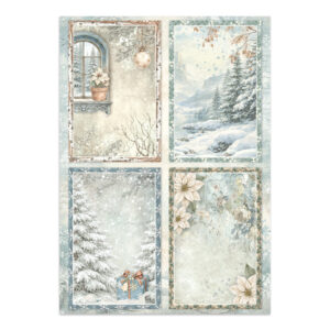 Stamperia White Christmas - Art Junk journal A4 - Bilde 27