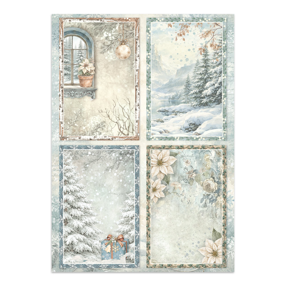 Stamperia White Christmas - Art Junk journal A4 - Bilde 27