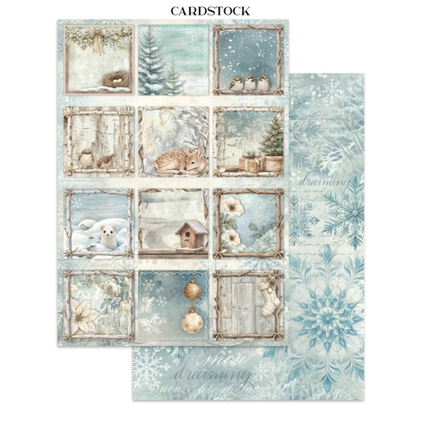 Stamperia White Christmas - Art Junk journal A4