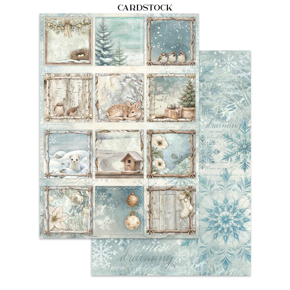 Stamperia White Christmas - Art Junk journal A4 - Bilde 29