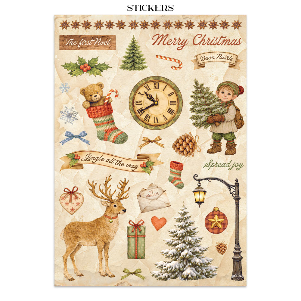 Stamperia Silent Night - Art Junk journal A4 - Bilde 10