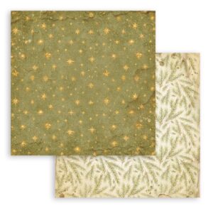 Stamperia Silent Night - Backgrounds 12x12 Blokk - Bilde 30