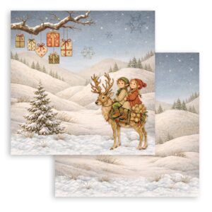 Stamperia Silent Night - 8”x8” blokk - Bilde 4