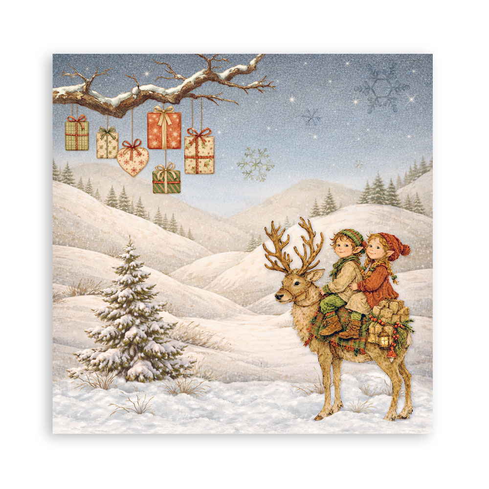 Stamperia Silent Night - 8”x8” blokk - Bilde 5