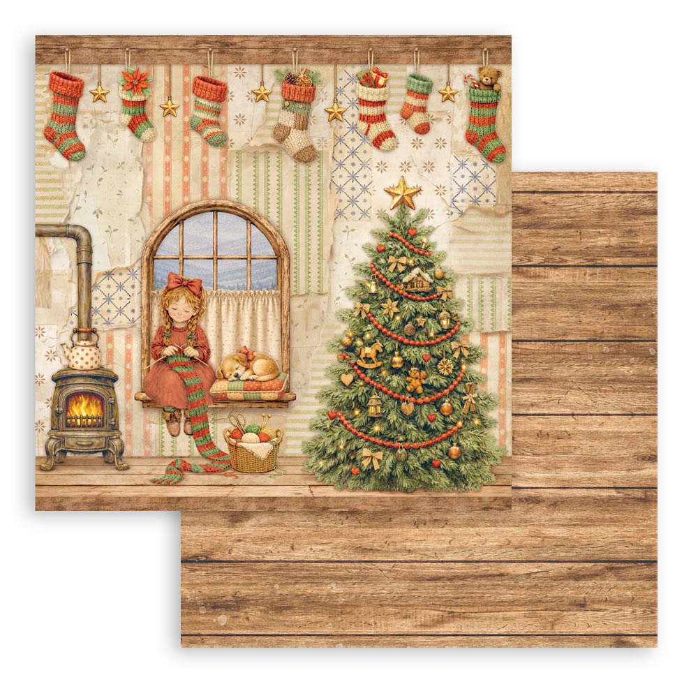 Stamperia Silent Night - 8”x8” blokk - Bilde 7
