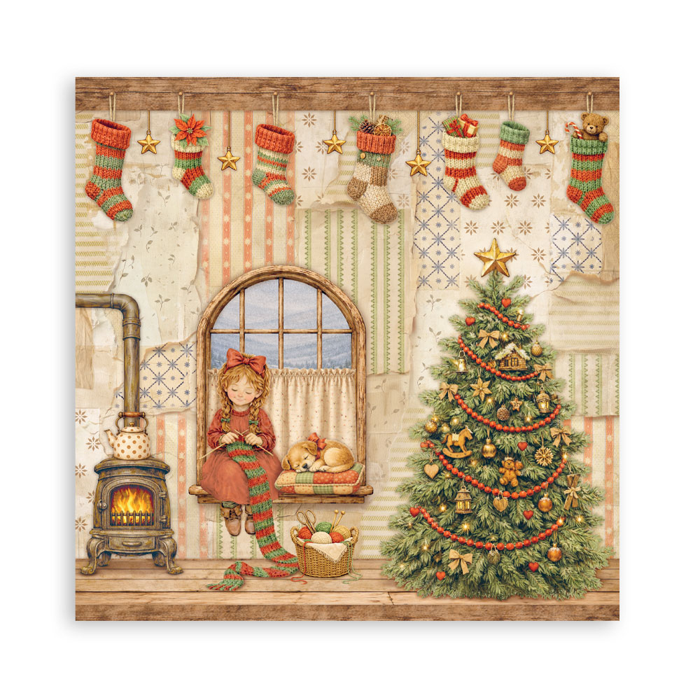 Stamperia Silent Night - 8”x8” blokk - Bilde 8