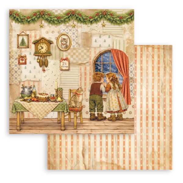 Stamperia Silent Night - 8”x8” blokk