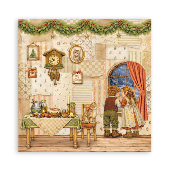 Stamperia Silent Night - 8”x8” blokk