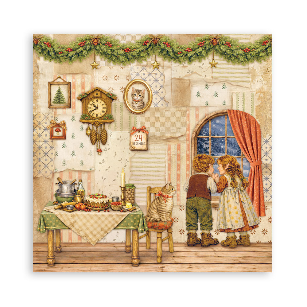 Stamperia Silent Night - 8”x8” blokk - Bilde 11