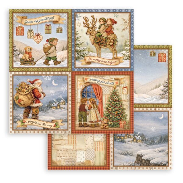 Stamperia Silent Night - 4 cards  SBB1168