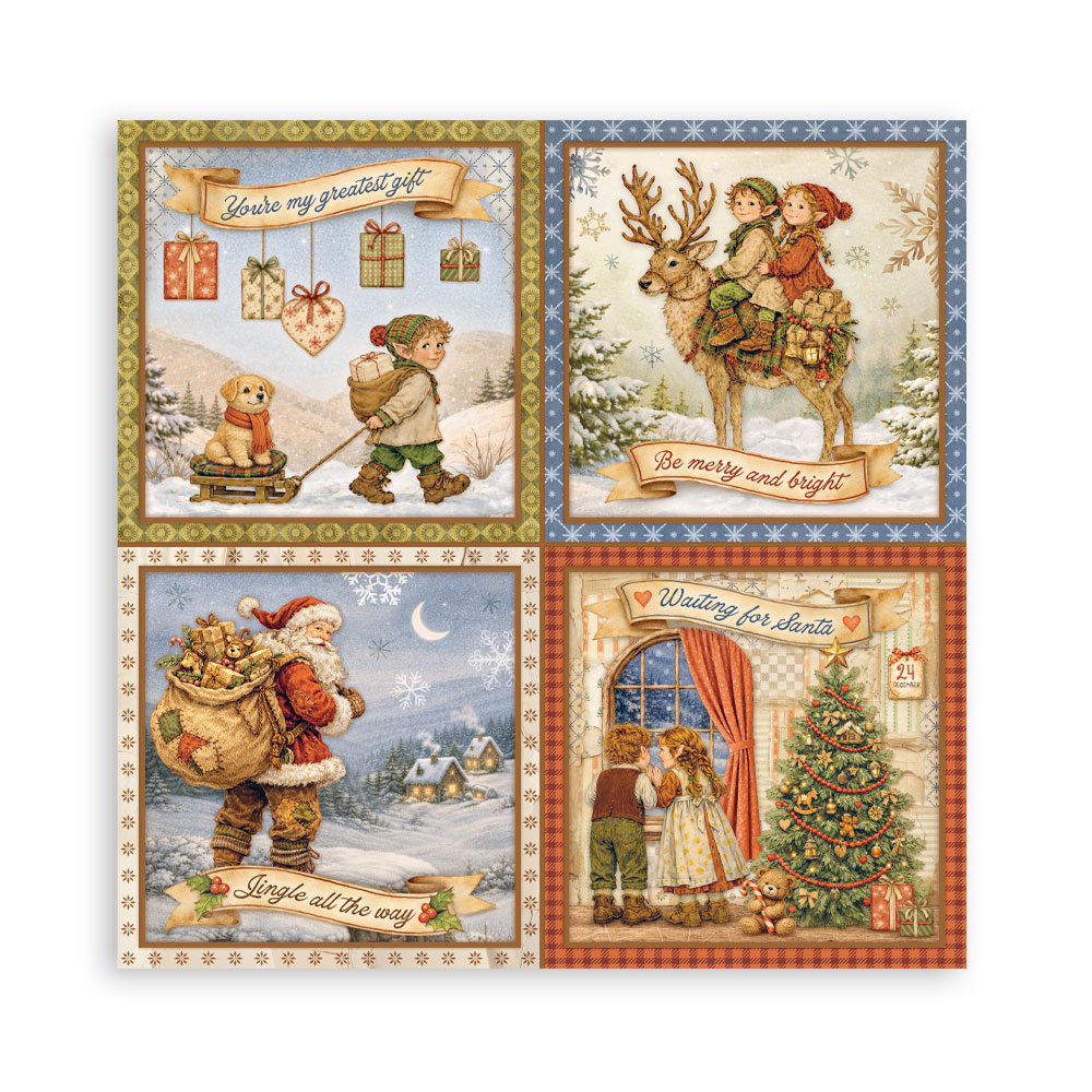 Stamperia Silent Night - 8”x8” blokk - Bilde 20