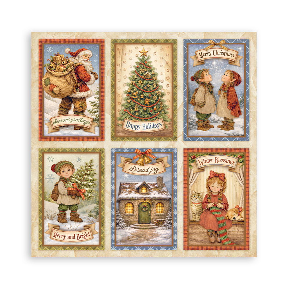 Stamperia Silent Night - 8”x8” blokk - Bilde 26
