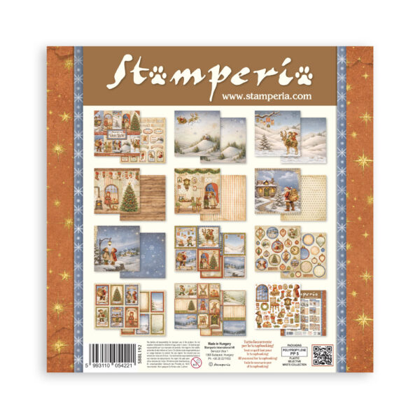 Stamperia Silent Night - 8”x8” blokk