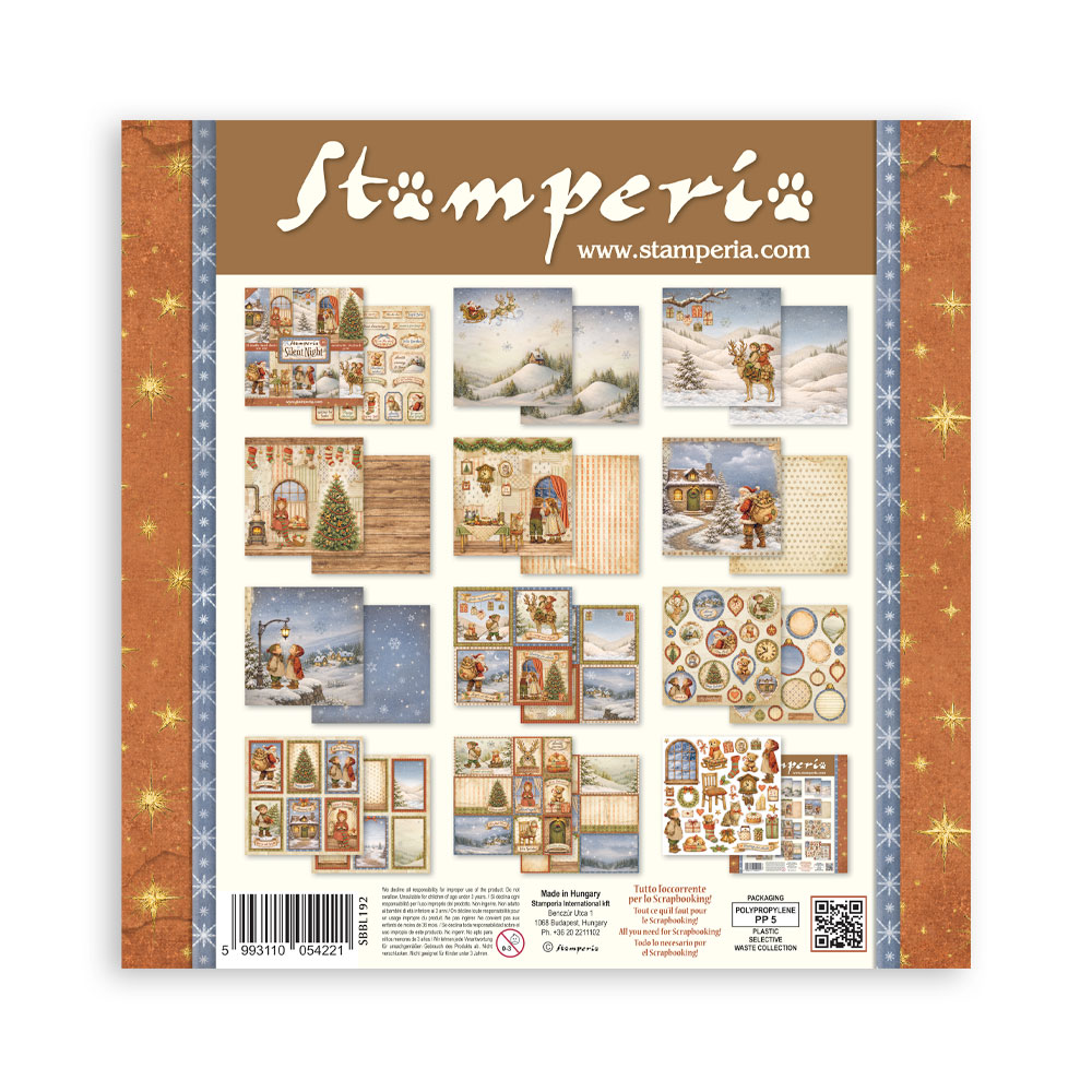 Stamperia Silent Night - 8”x8” blokk - Bilde 30