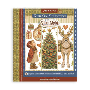Stamperia Silent Night - Rub on-kit 20,5x23 cm - Bilde 1