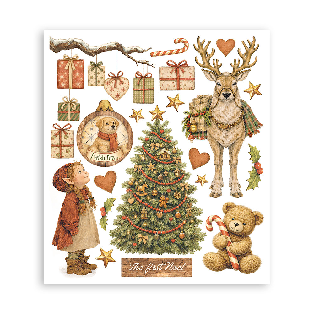 Stamperia Silent Night - Rub on-kit 20,5x23 cm - Bilde 2