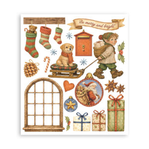 Stamperia Silent Night - Rub on-kit 20,5x23 cm - Bilde 6