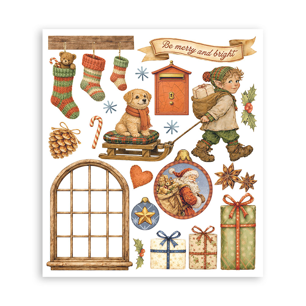 Stamperia Silent Night - Rub on-kit 20,5x23 cm - Bilde 6