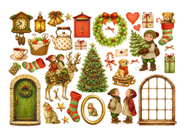 Stamperia Silent Night - Adhesive Ephemera