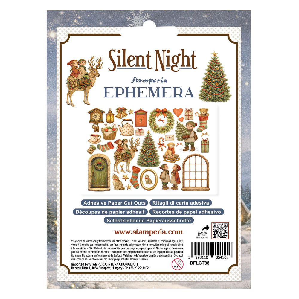 Stamperia Silent Night - Adhesive Ephemera - Bilde 3