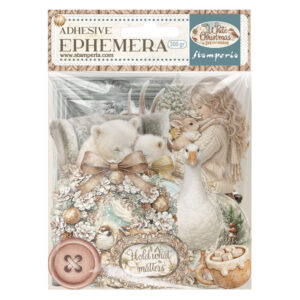 Stamperia White Christmas - Adhesive Ephemera - Bilde 1