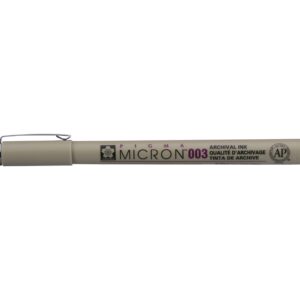 Sakura Pigma Micron 003 – 0,15mm – 49 Sort - Bilde 1