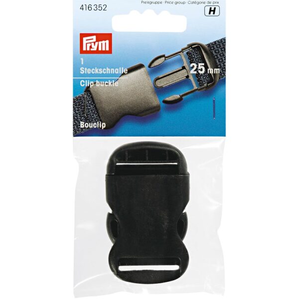 Prym Spenne 25mm 1stk sort plast