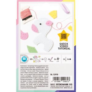 Folia Filtfigur Mini sysett – Enhjørning - Bilde 4