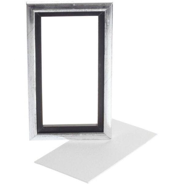 Maleplate med ramme 13x23cm