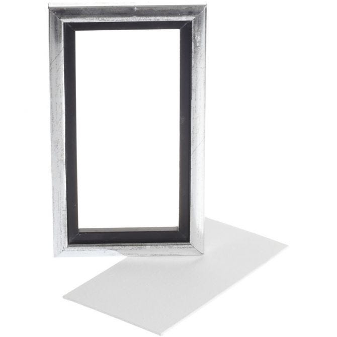 Maleplate med ramme 13x23cm - Bilde 1