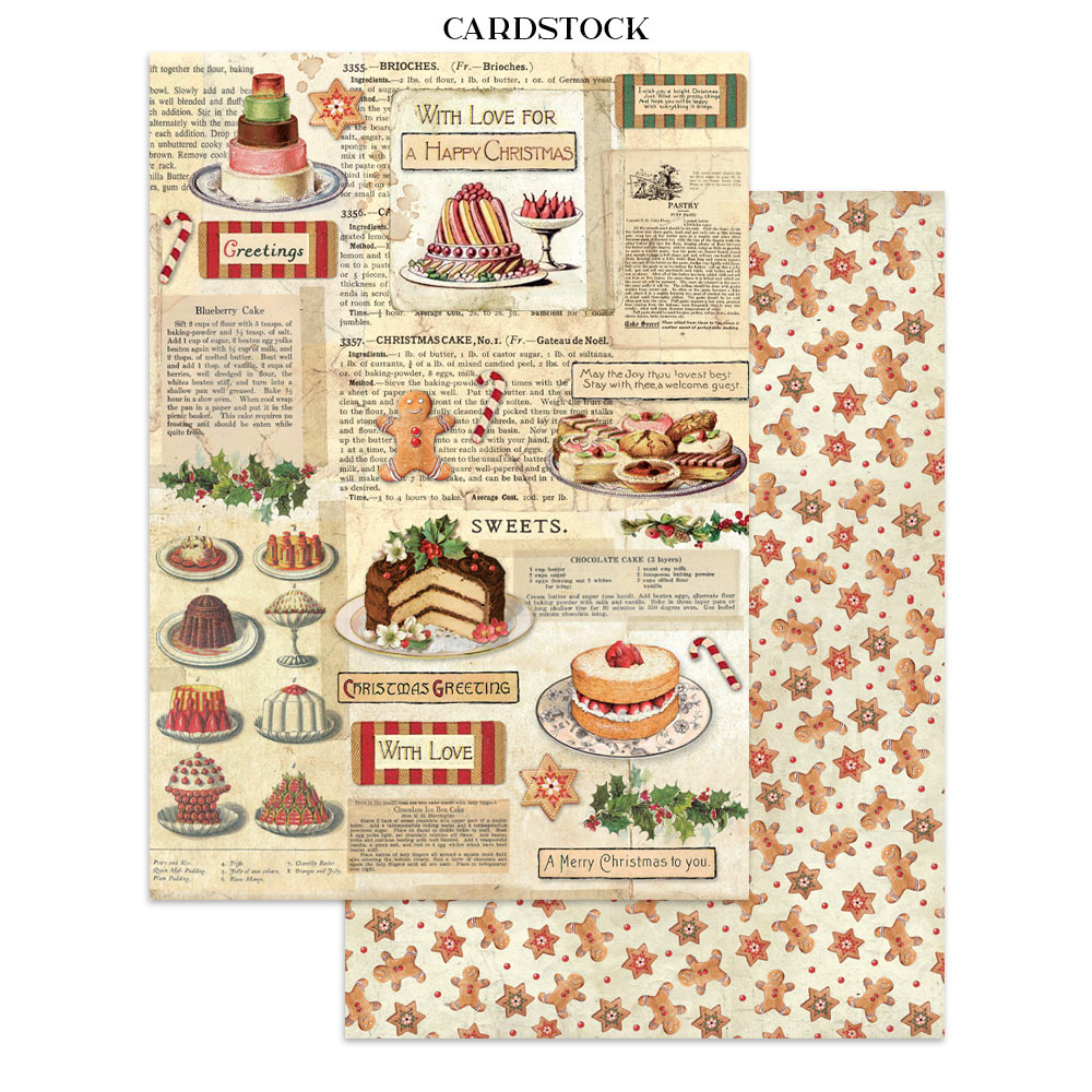 Stamperia  Classic Christmas - Art Junk journal A4 - Bilde 5