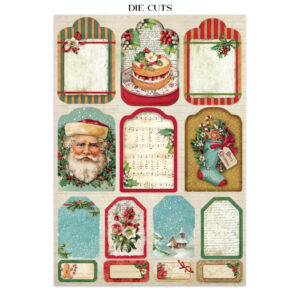 Stamperia  Classic Christmas - Art Junk journal A4 - Bilde 10