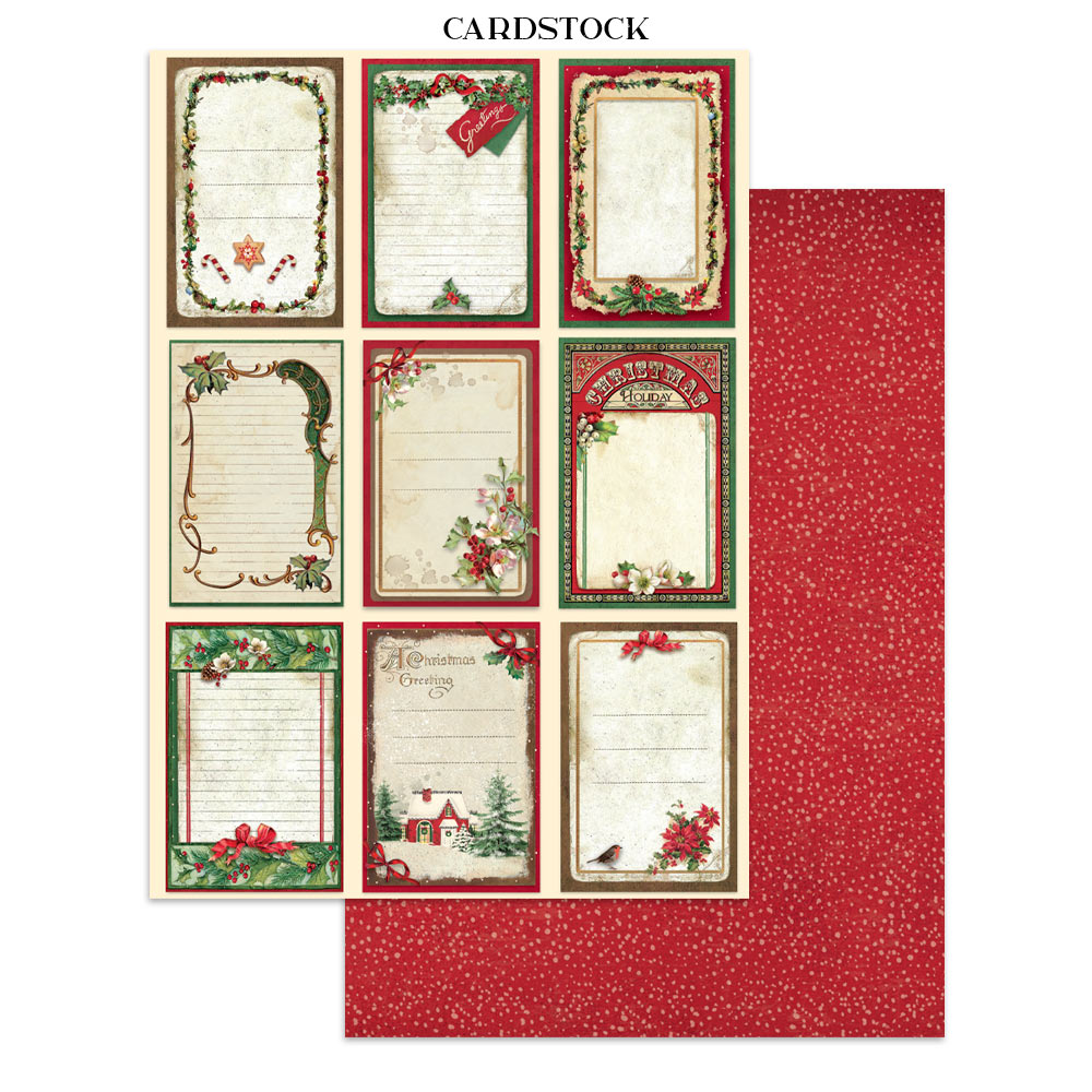 Stamperia  Classic Christmas - Art Junk journal A4 - Bilde 12