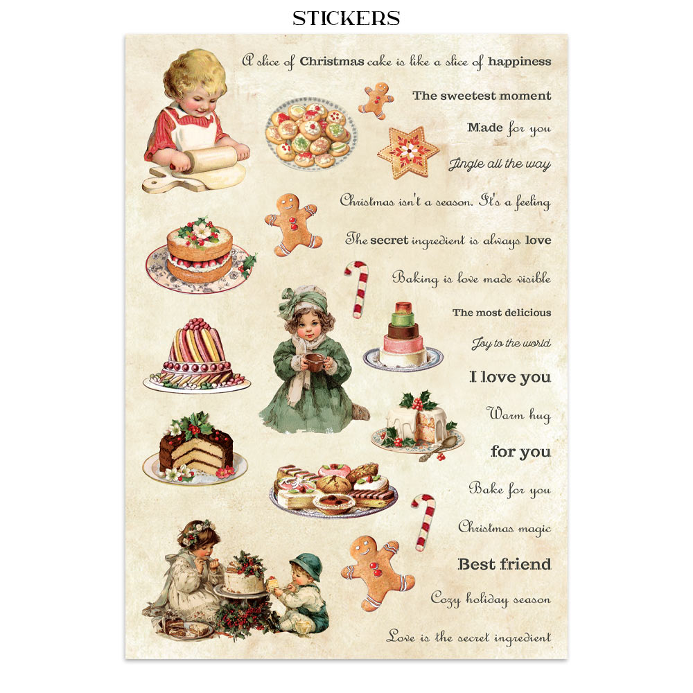 Stamperia  Classic Christmas - Art Junk journal A4 - Bilde 17