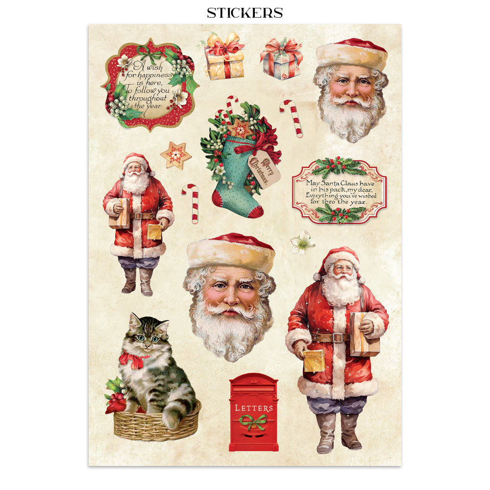 Stamperia  Classic Christmas - Art Junk journal A4 - Bilde 18