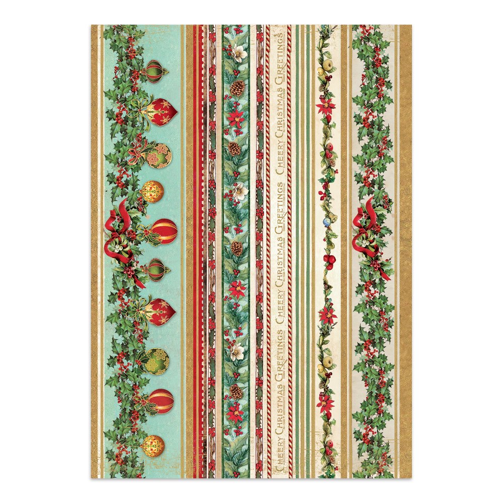 Stamperia  Classic Christmas - Art Junk journal A4 - Bilde 30