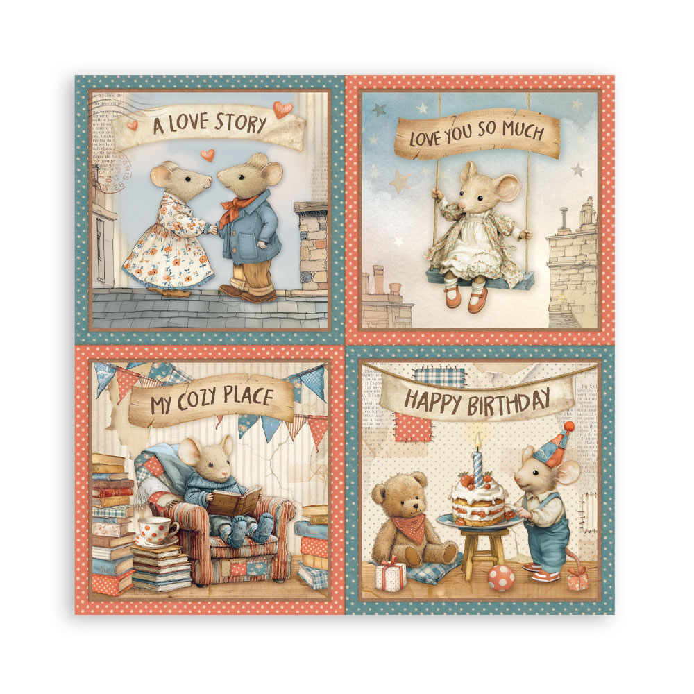 Stamperia Family - 12x12 Blokk - Bilde 26