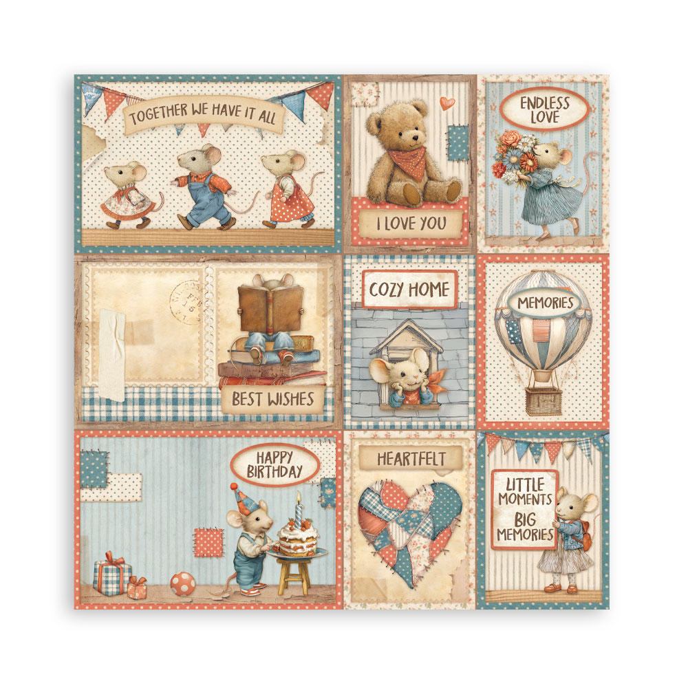Stamperia Family - 12x12 Blokk - Bilde 32