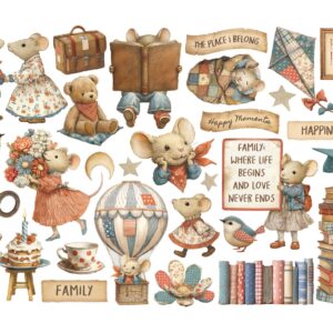 Stamperia Family - Adhesive Ephemera - Bilde 2