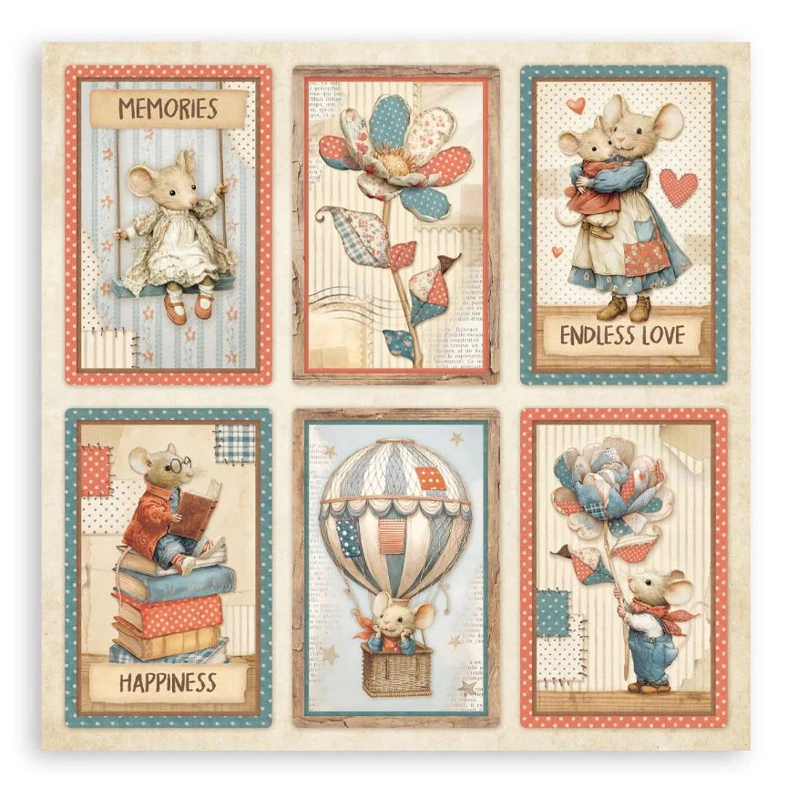 Stamperia Family - 8x8 Blokk - 22 ensidig ark - Bilde 11
