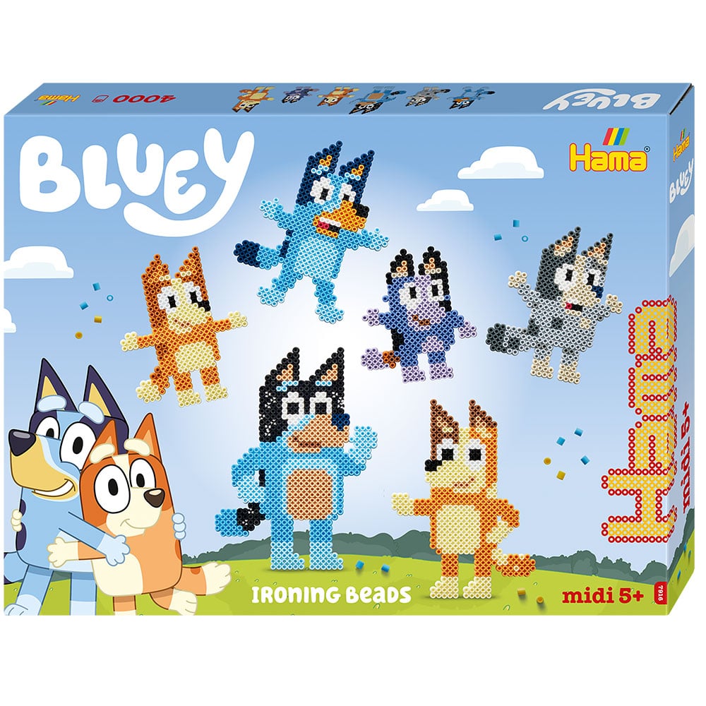 Hama Midi Sett Gaveeske – Bluey - Bilde 1