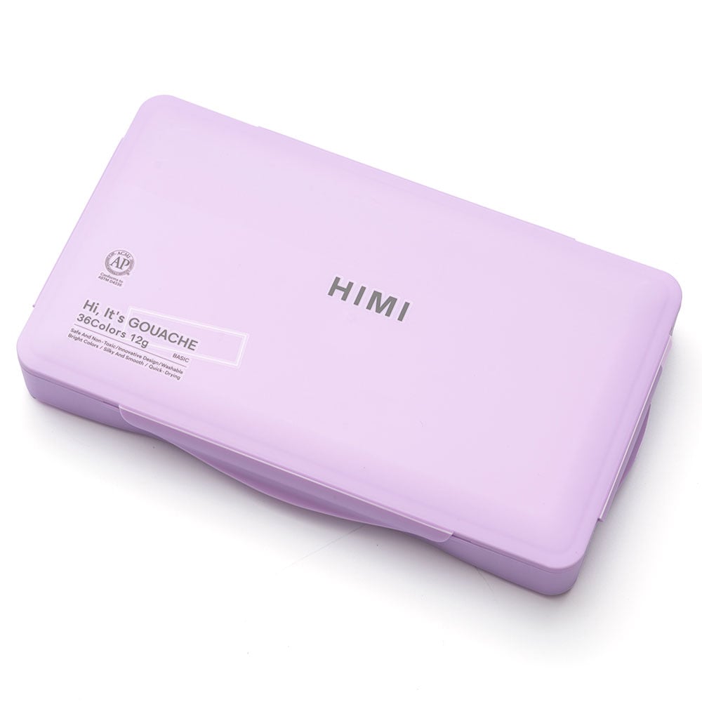 HIMI Twin Cup Gouache Sett 36stk + 3 pensler – Lilla - Bilde 2