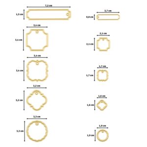 Vaessen Creative -  Cutting and Embossing Dies Labels 10pcs - Bilde 2