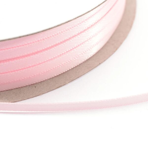 Silkebånd 1met X 3mm Pastel Pink